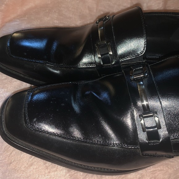 Stacy‎ Adams Mens 10m Black Dress Shoes Slip On - Picture 2 of 10